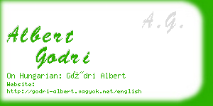 albert godri business card